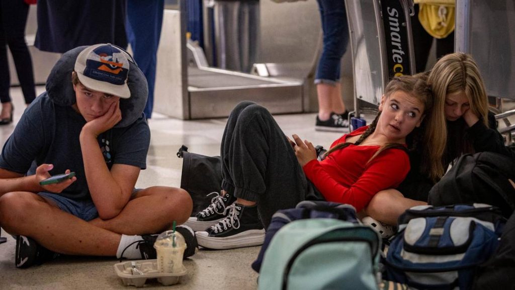 Passenger Stranded for Delay Flight.