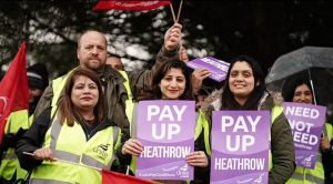 Heathrow Airport Staff Strike.