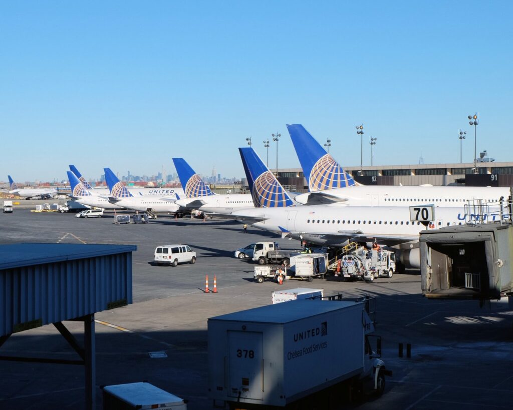 Planes at Newark Airport