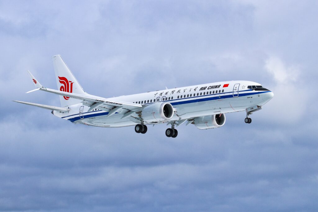 Air China B737 max aircraft