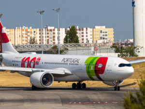 TAP Airplane at Humberto Delgado Airport