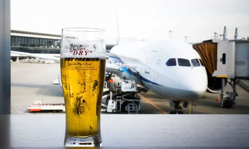 Beer on airport Bar