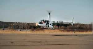 helicopter mid-flight