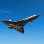 Dawn Aerospace's Aurora spaceplane on a runway, ready for suborbital flight testing